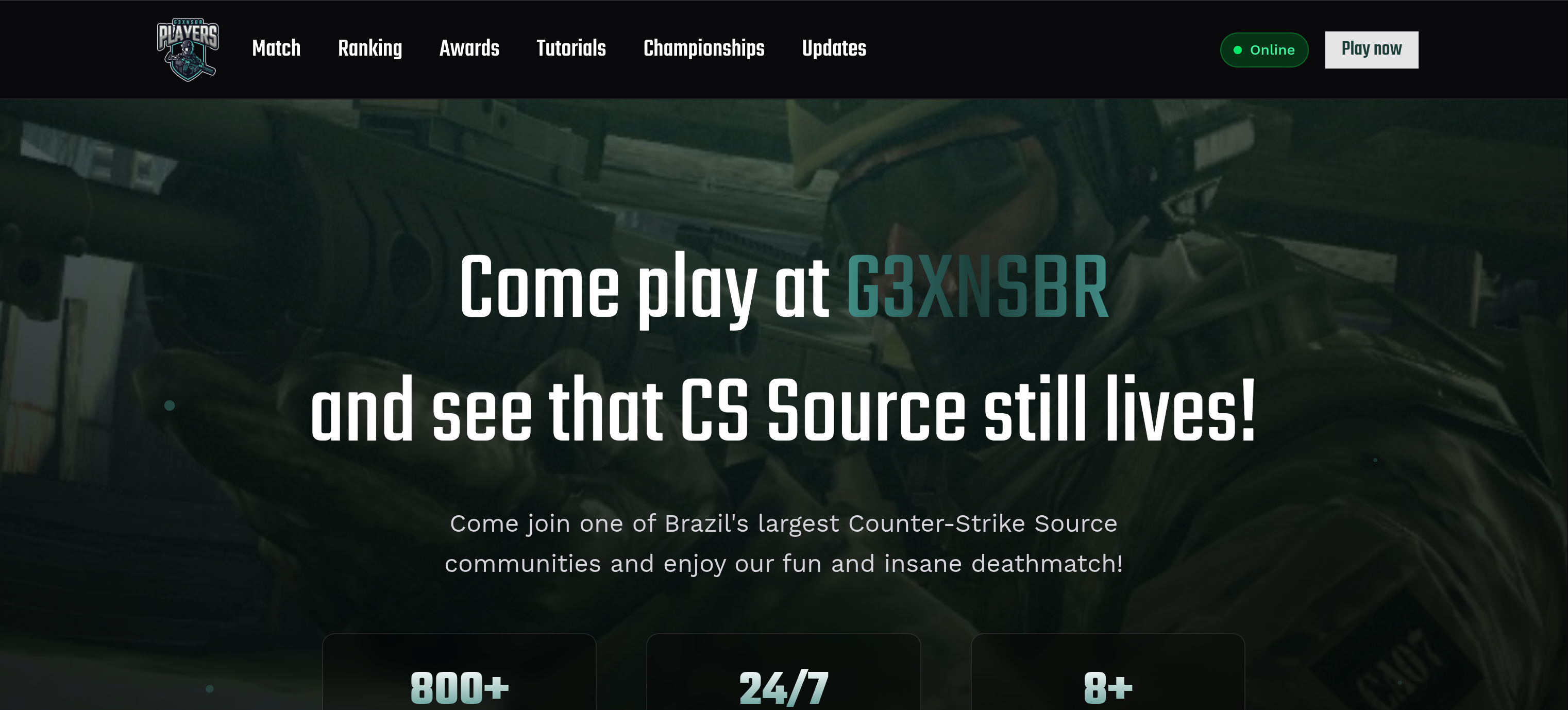 G3XNSBR platform home page